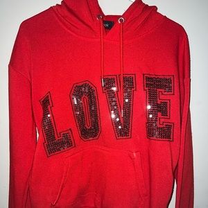 Red LOVE hoodie